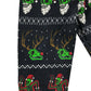 Tu Christmas Jumper Age 7 Navy Festive Skeleton Santa Reindeer Pattern Jersey Long Sleeve