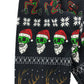 Tu Christmas Jumper Age 7 Navy Festive Skeleton Santa Reindeer Pattern Jersey Long Sleeve