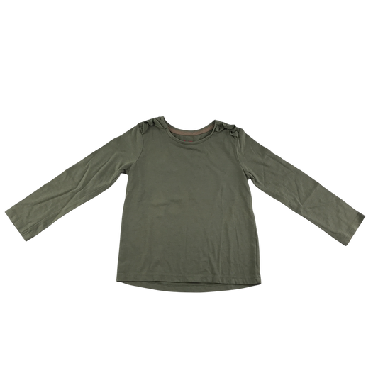 Tu T-Shirt 4-5 Years Khaki Long Sleeve