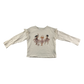 Next T-Shirt 5-6 Years Beige Ballerina Design Long Sleeve Cotton