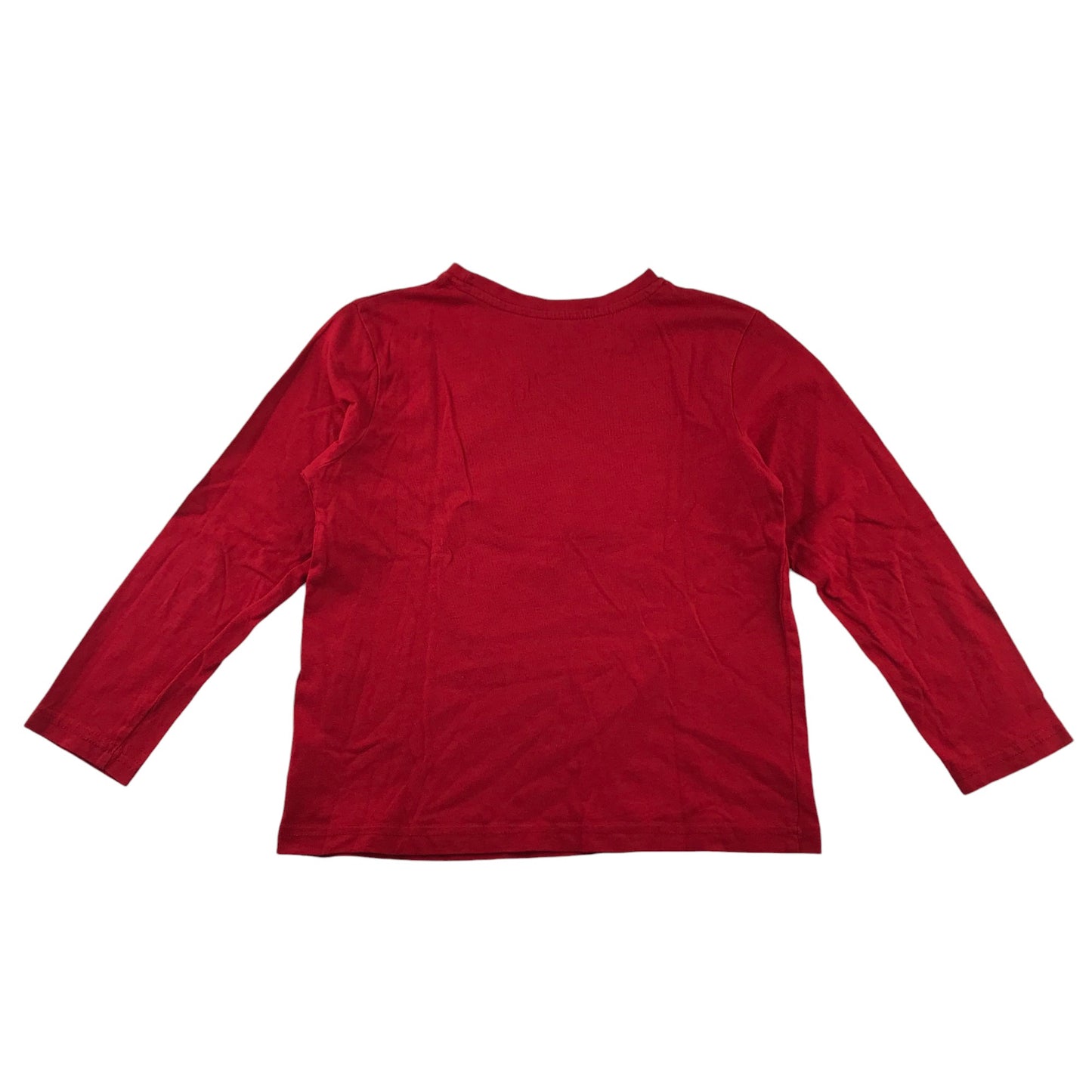 Primark Festive T-Shirt 7-8 Years Red Snow Boarding T-Rex Graphic Cotton