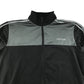 Adidas Sweater Size XL Black and Grey Panelled Full Zipper Sports Top