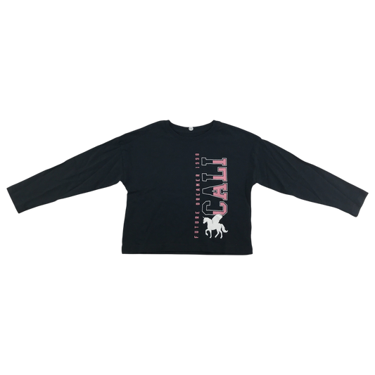 T-Shirt 5-6 Years CALI Print Long Sleeve Cotton