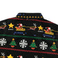 Next Christmas Shirt Age 5 Black Santa Snowman Reindeer Festive Pattern Graphic Short Sleeve