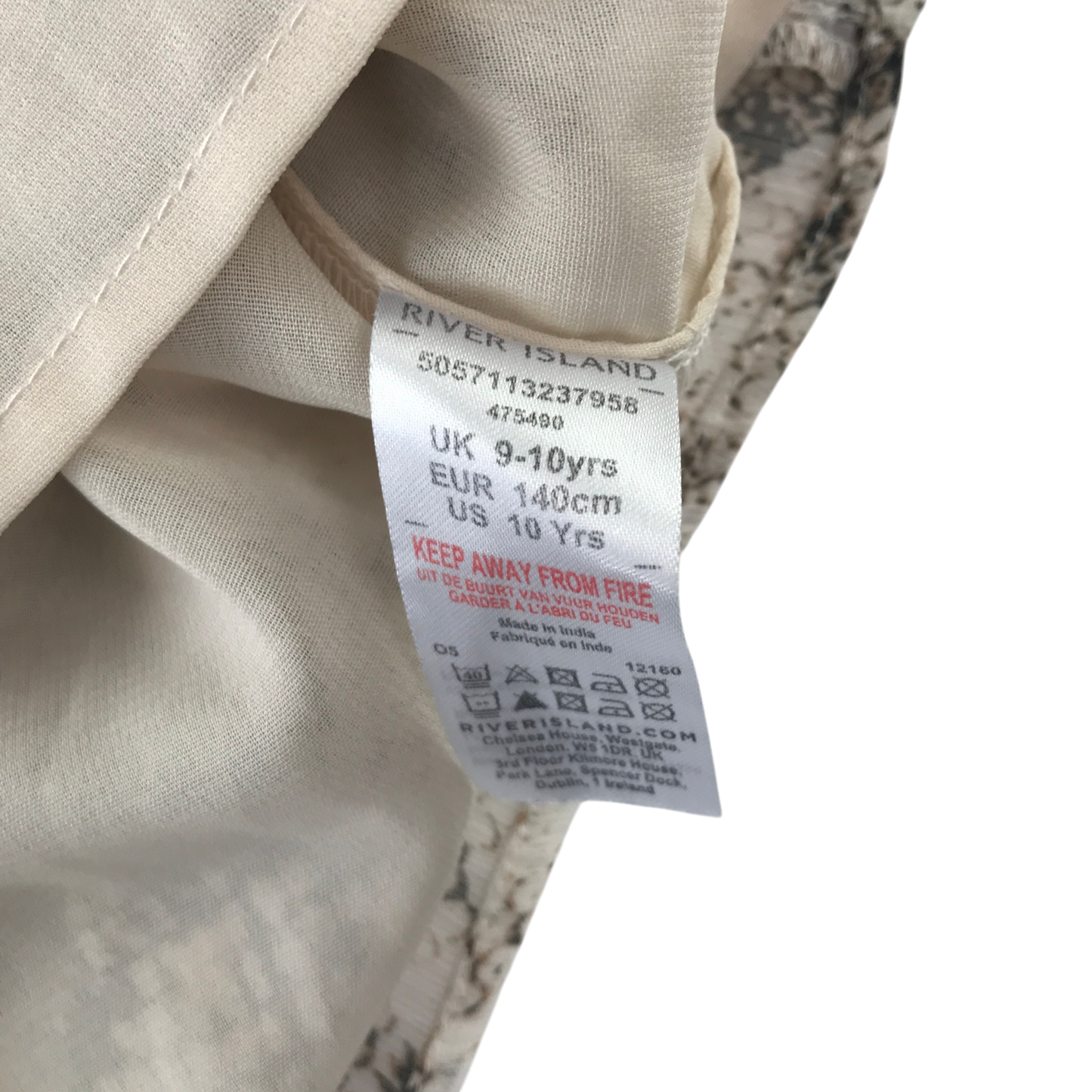 River Island 9-10 years animal blouse