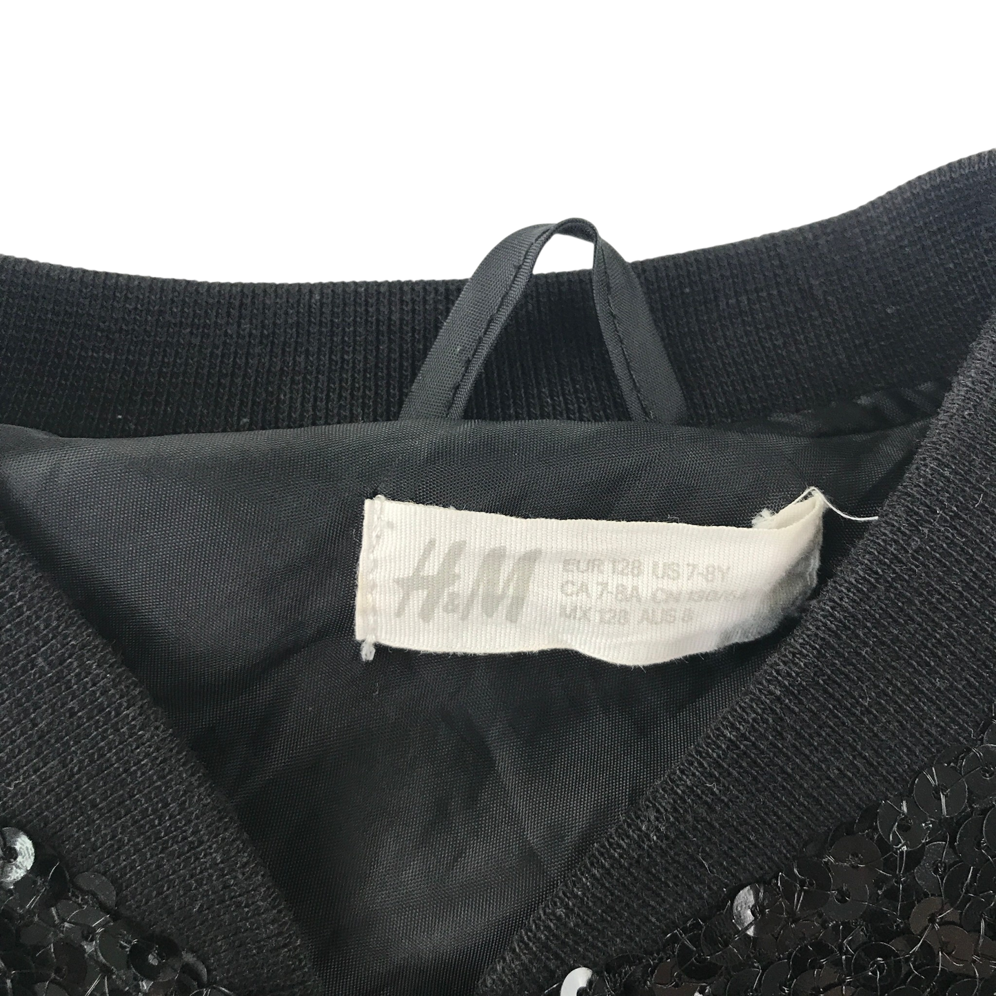 H&M 7-8 years black jacket