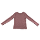 H&M T-Shirt 5-6 Years Pink with Gold Heart Print Long Sleeve Cotton