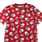F&F Festive T-Shirt Adult Small Red Santa Merry Christmas Graphic Print
