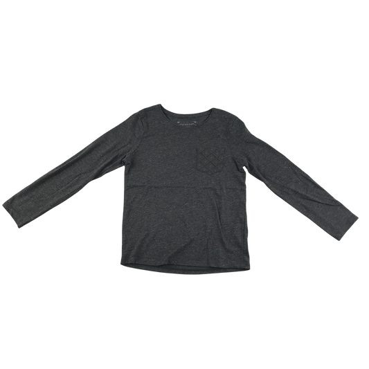 Primark T-Shirt 5-6 Years Grey Glitter Long Sleeve
