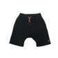 Next shorts 5-6 years black plain jersey with orange draw strings cotton