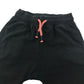 Next shorts 5-6 years black plain jersey with orange draw strings cotton