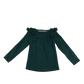Nutmeg T-Shirt 5-6 Years Green Long Sleeve Frill Details