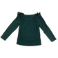Nutmeg T-Shirt 5-6 Years Green Long Sleeve Frill Details