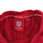 England T-shirt Size M Red Short Sleeve Three Lions Logo Cotton