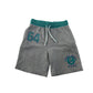 George shorts 5-6 years grey  jersey with green detailing