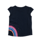 Mountain Warehouse T-Shirt 5-6 Years Navy Rainbow Print Cotton