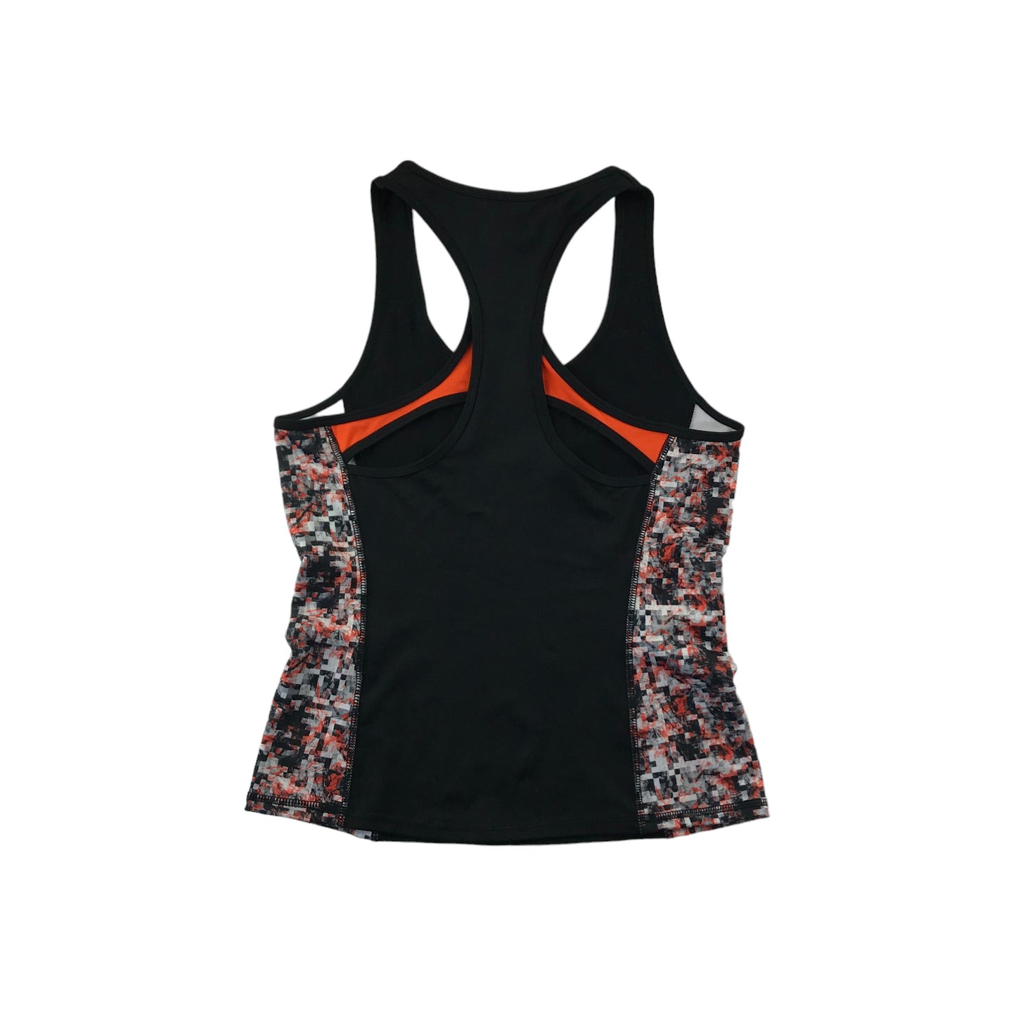 New Look Sport Set Size Women's M Black and Orange Top and Cropped Leggings