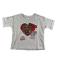 George T-Shirt 5-6 Years White Heart Print Cotton