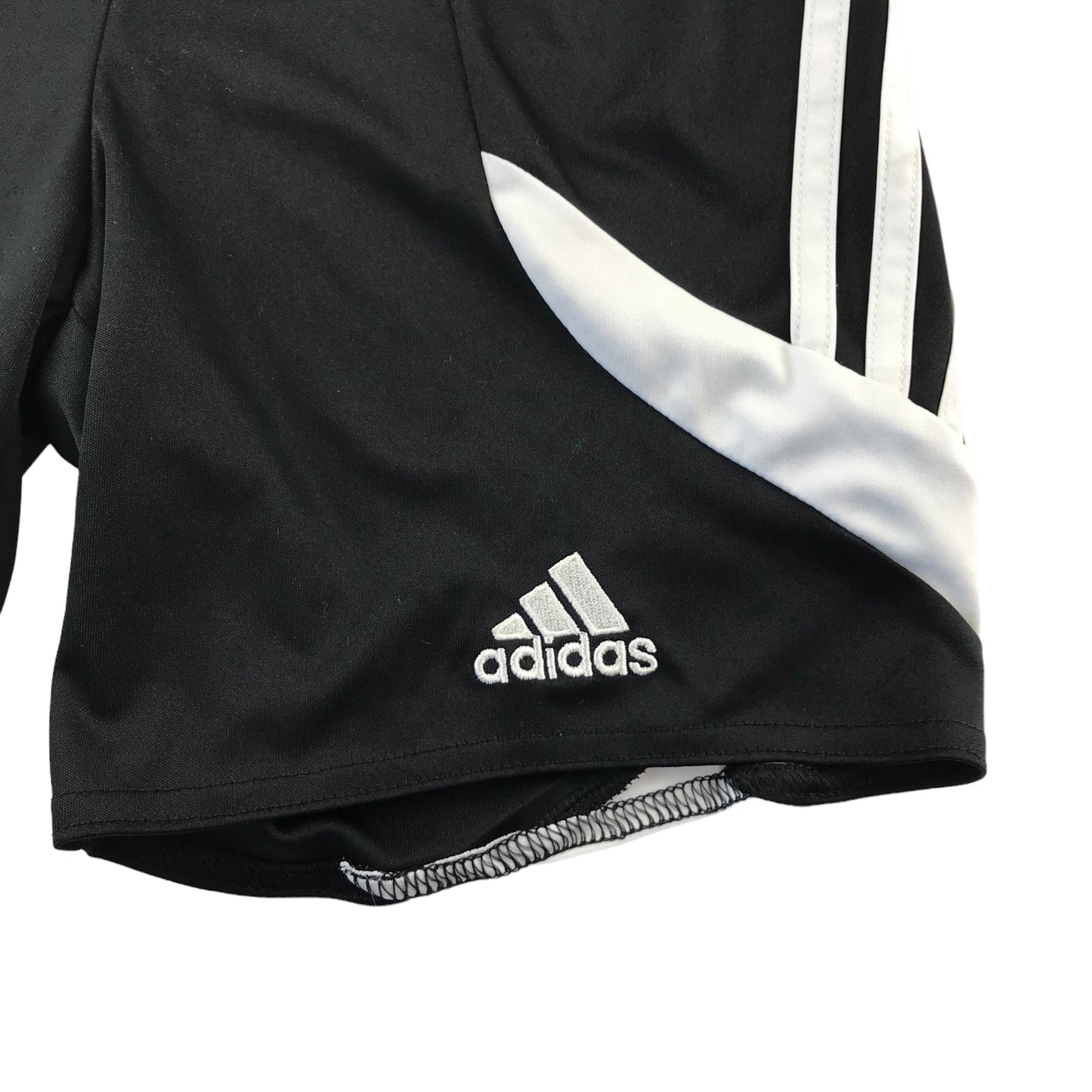Adidas Sport Shorts Age 7-8 Black and white Football Style