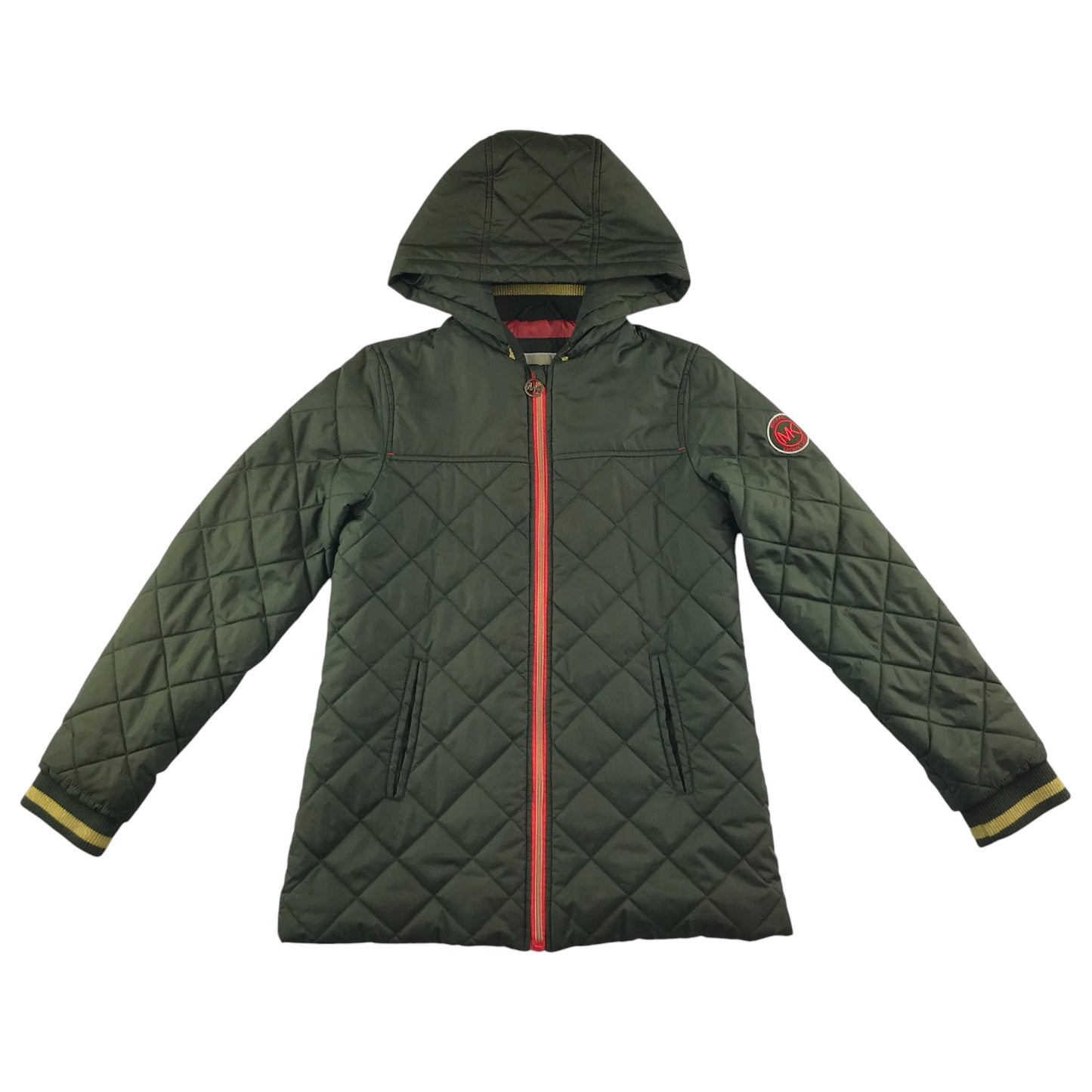 Michael Kors light jacket 10-12 years khaki quilted pattern