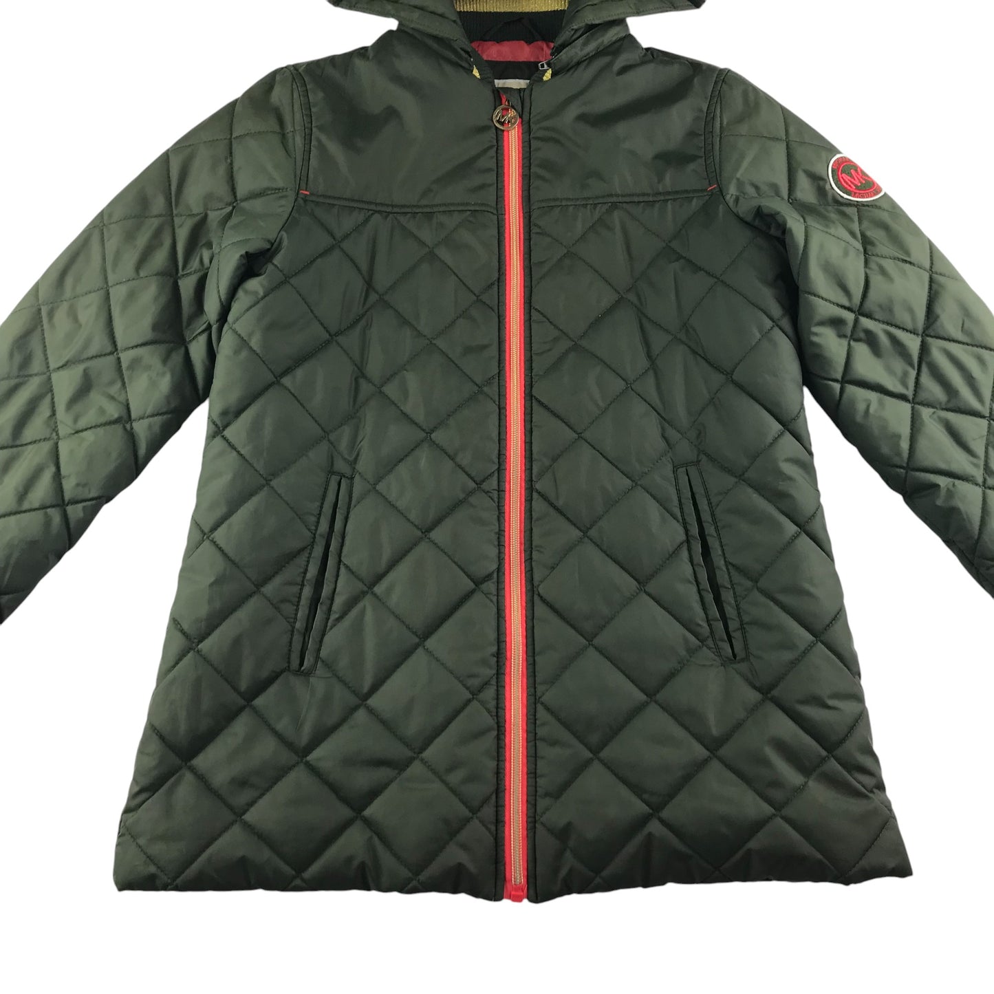 Michael Kors light jacket 10-12 years khaki quilted pattern