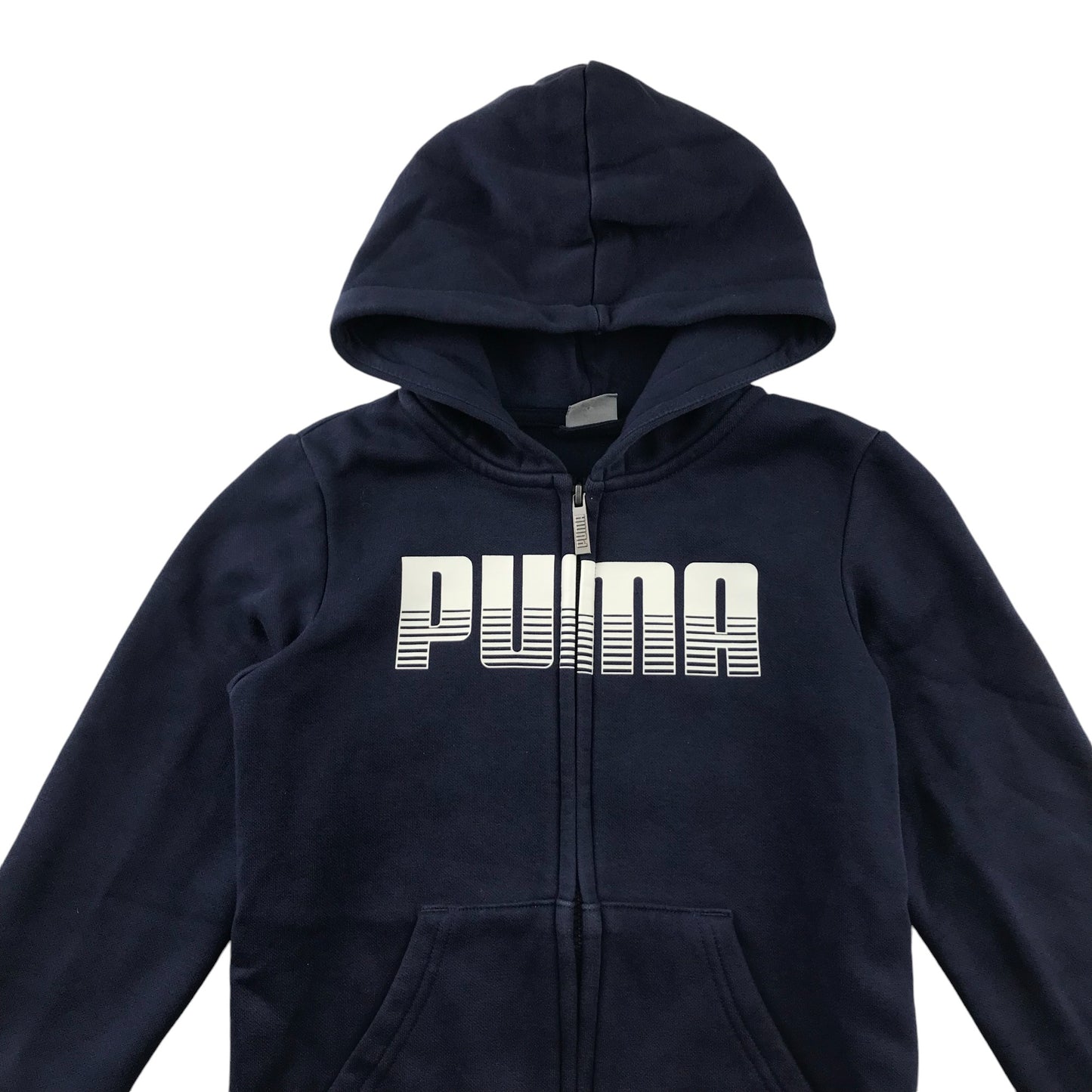 Puma hoodie 7-8 years navy blue full zipper hooded sweater