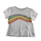 Next T-Shirt 5-6 Years White Rainbow Pattern Cotton