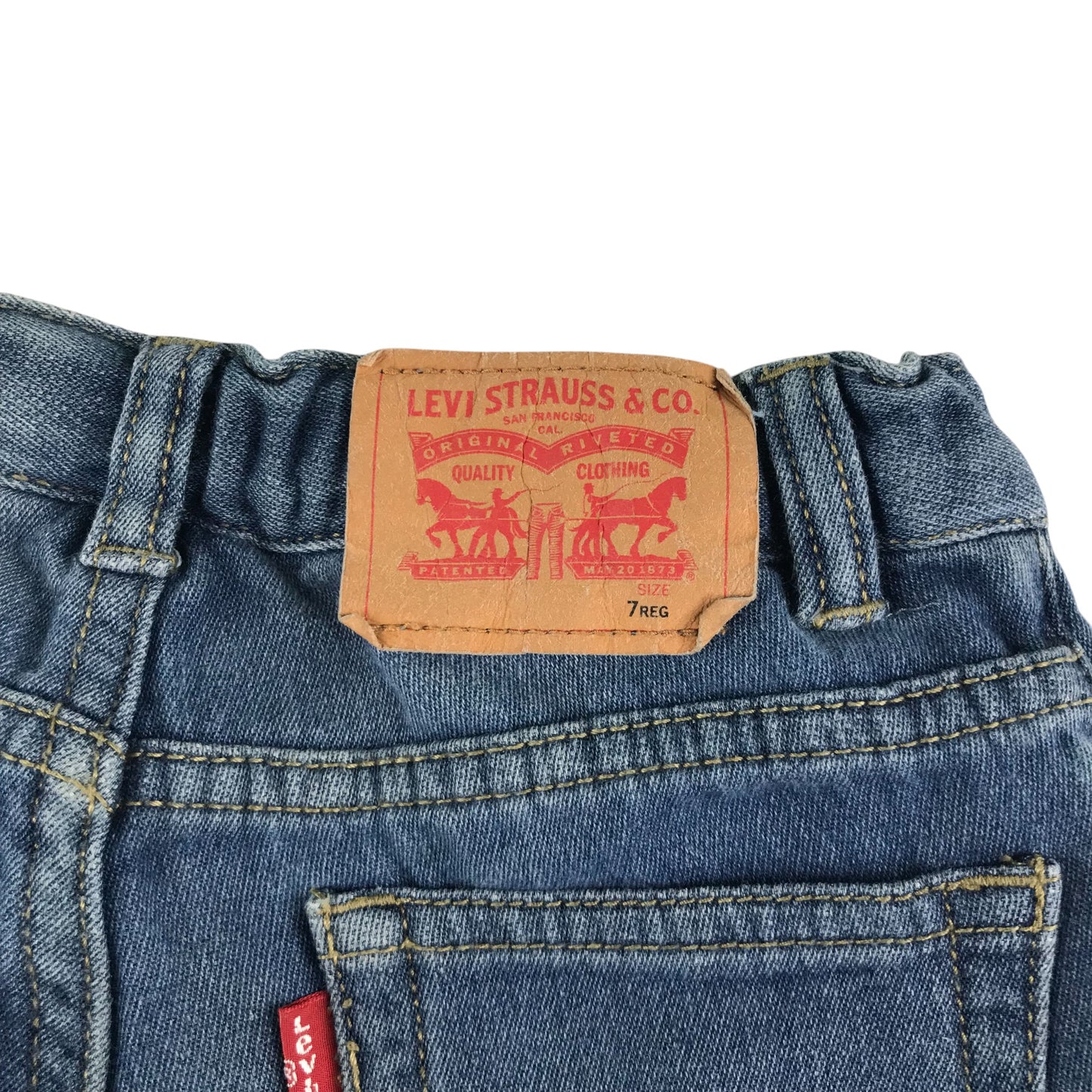 Levi's 551 knit jean 6-7 years blue denim adjustable waist