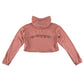Adidas hoodie size UK women's 8 peach colour cropped cotton sweater