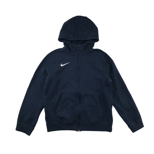 Nike hoodie 9-11 years navy full zipper hooded sweater