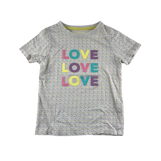 Tu T-Shirt 6-7 Years White with Multicoloured Dot Print
