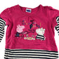 George T-Shirt 5-6 Years Pink Peppa Pig Embroidered Graphic