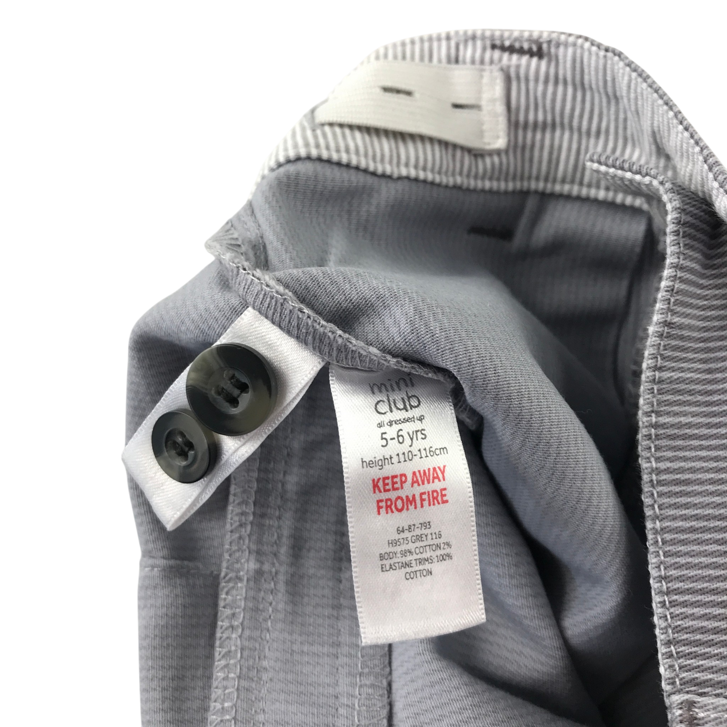 Mini Club 5-6 years grey shorts