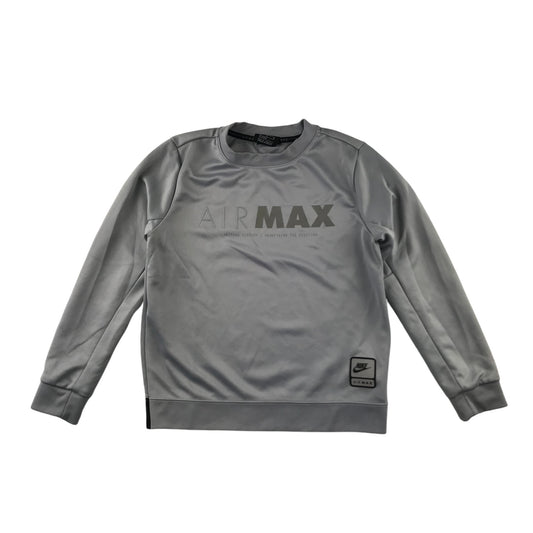 Nike Air Max sweater 9-11 years grey crew neck long sleeve