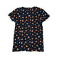 Next T-Shirt 5-6 Years Navy with Floral Print Ribbed Texture