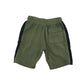M&S shorts 7-8 years khaki with black strip both sides jersey material