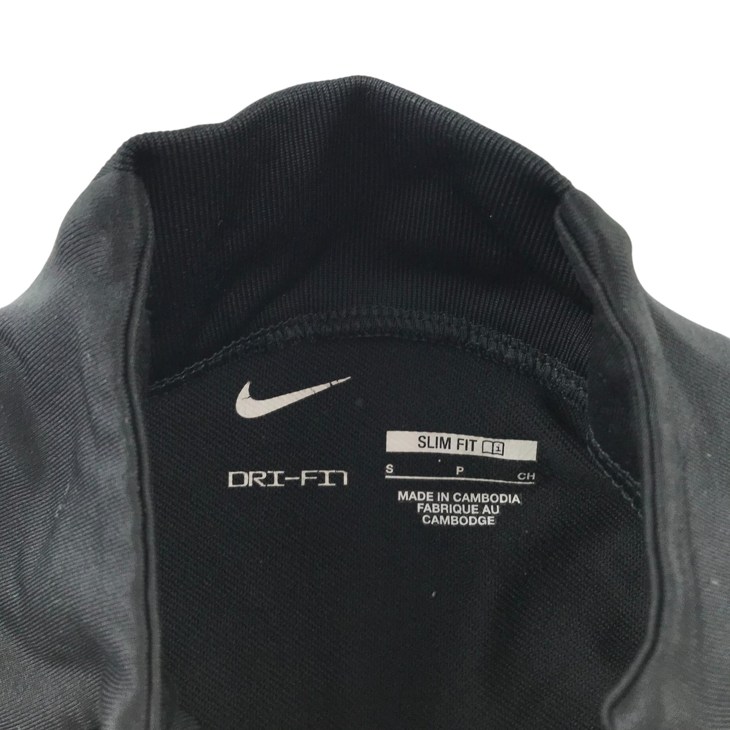 Nike sport top adult size S black slim fit long sleeve