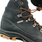 Trespass walking boots shoe size UK 5 black and brown with orange laces