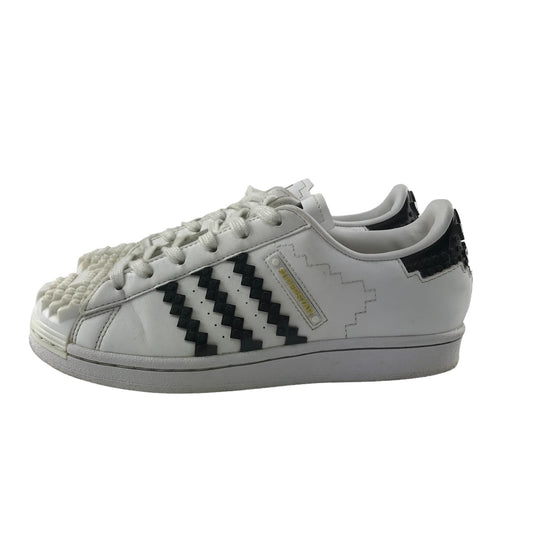 Adidas Superstar x LEGO Trainers Shoe Size 5.5 White Black LEGO Piece textured
