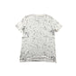 H&M t-shirt 8-10 years light sand colour splash pattern