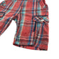 Next shorts 7-8 years red checked cargo style cotton
