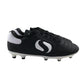Decathlon Sondico football boots shoe size UK 3 black and white plastic moulded studs