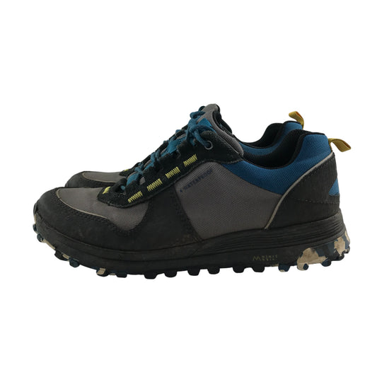 Clarks walking trainers shoe size 8.5 blue grey panelled with laces