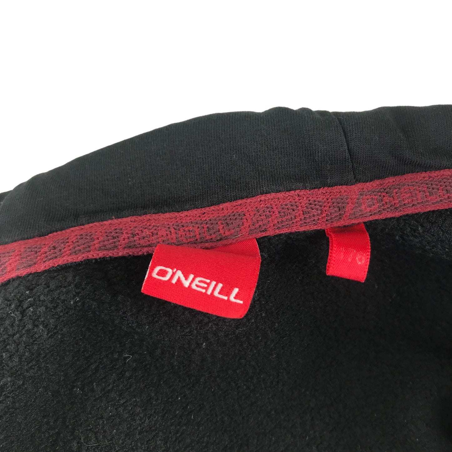O'Neill Hoodie Age 15-16 Black full zipper printed