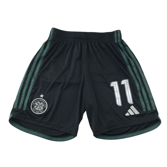 Adidas Celtic FC S black sports shorts