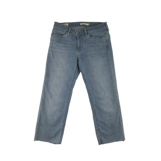 Levi's Jeans W27 in Light Blue Denim Slim Fit Cut Ankles