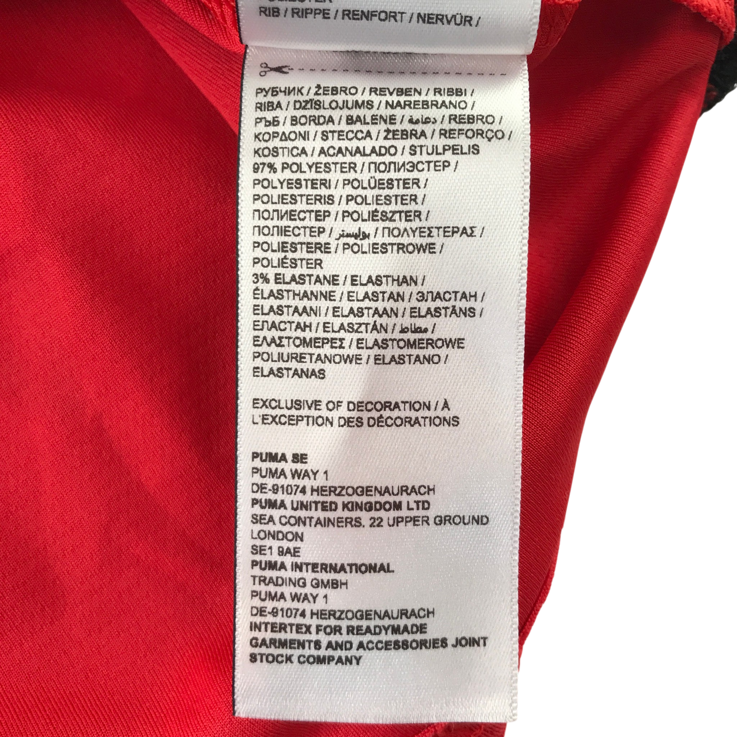 Puma 5-6 years red sports top