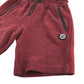 Next shorts 8-9 years burgundy plain with black detailing jersey material