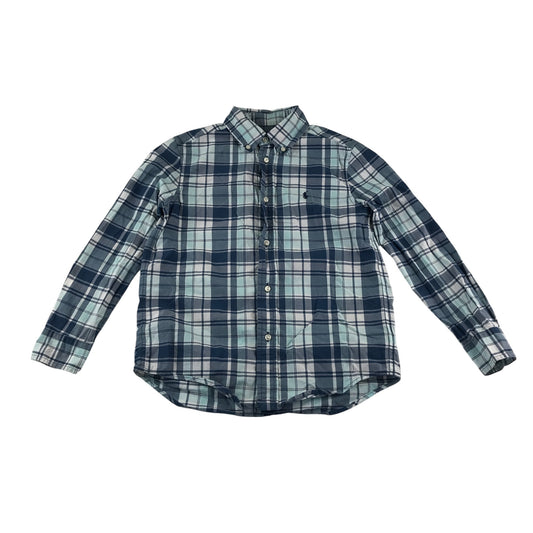 Ralph Lauren shirt 6-7 years blue check pattern long sleeve cotton
