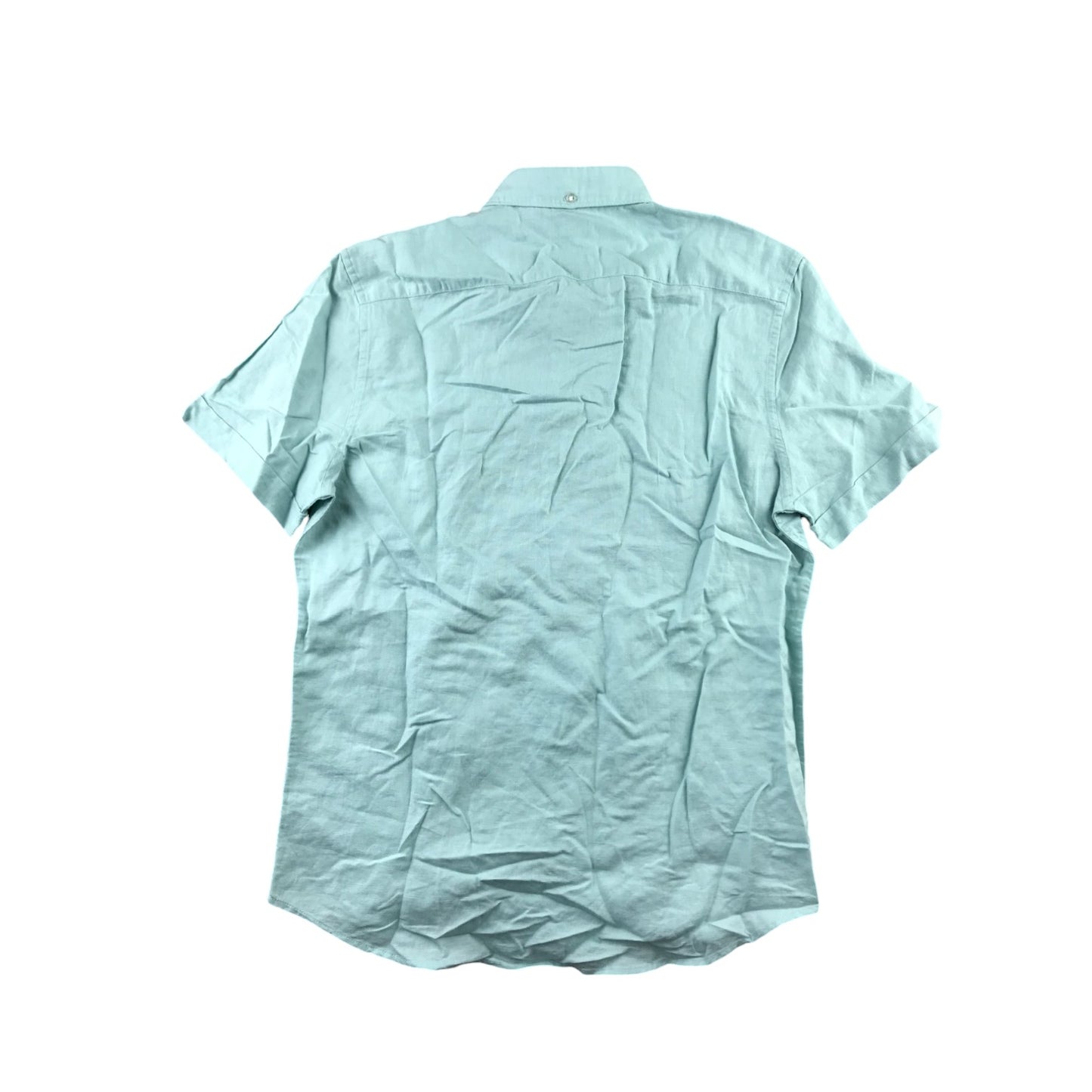 Next shirt men size M chest 39-41in mint colour short sleeve cotton linen blend